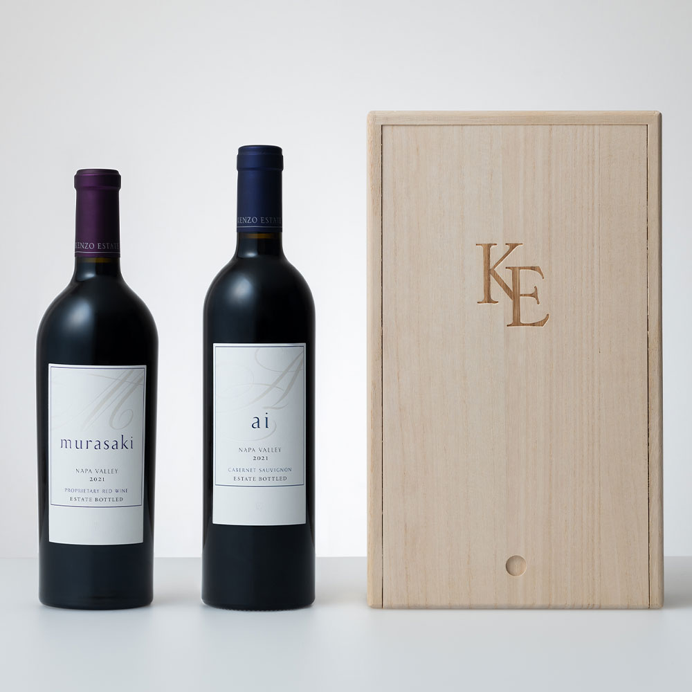 紫 2021＆藍 2021 トップ・キュベ フルボトルセット [桐箱入り]