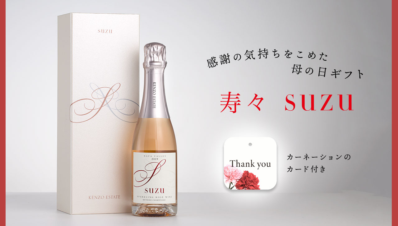感謝の気持ちをこめた母の日ギフトsuzu寿々カーネーションのカード付き