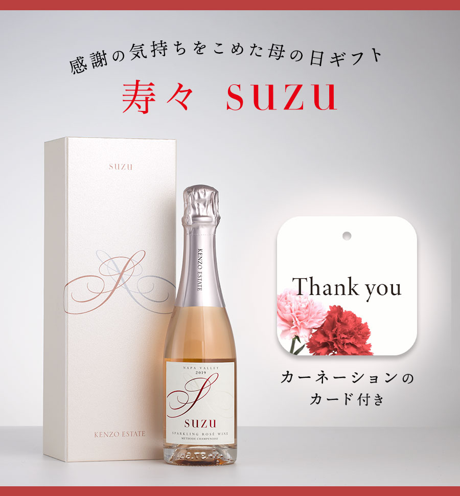 感謝の気持ちをこめた母の日ギフトsuzu寿々カーネーションのカード付き